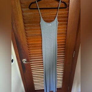 Skims Long Grey Slip Dress Small